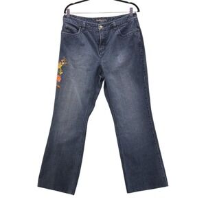 Embroidered Bootcut‎ Jeans 12